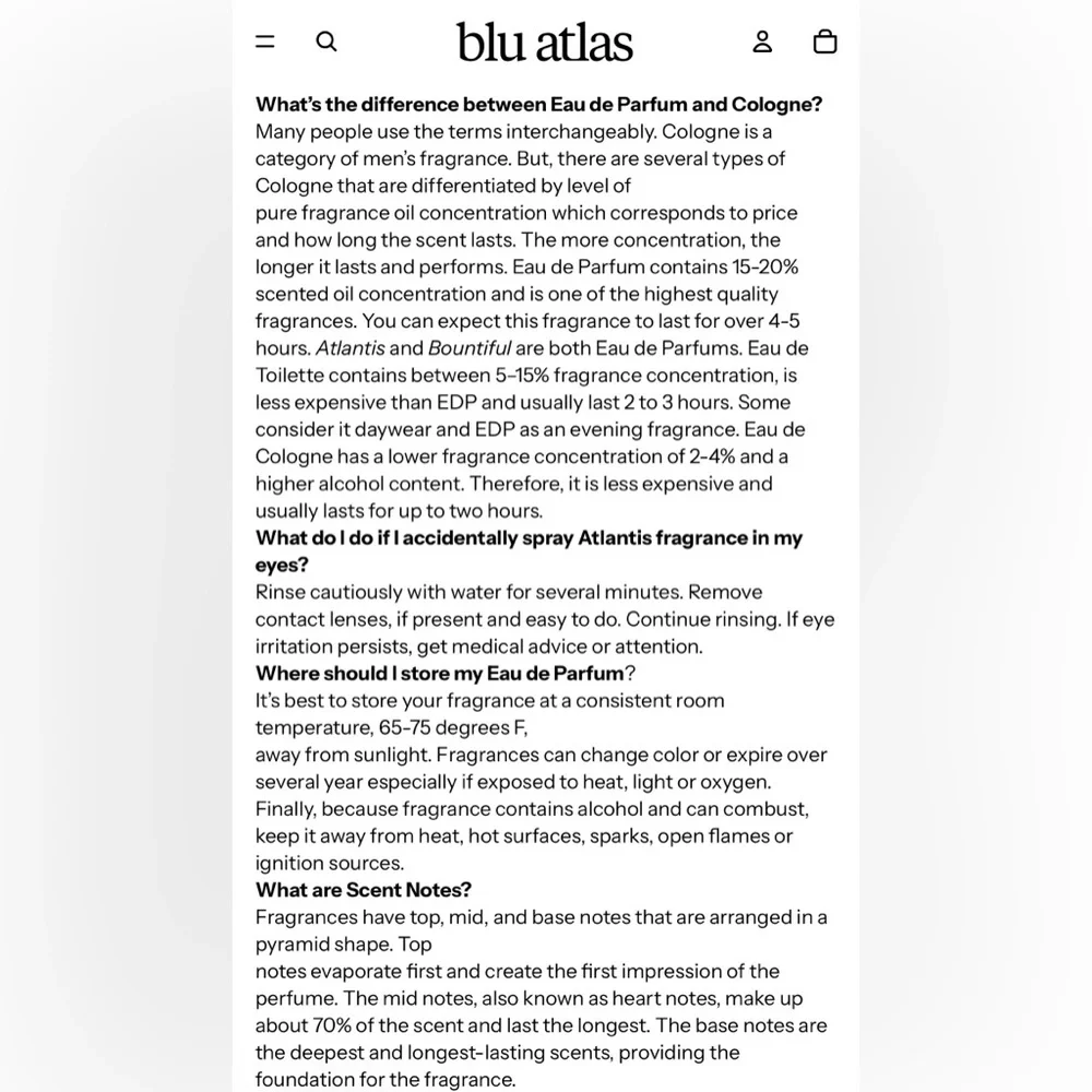 blu atlas Atlantis EDP, 100 mL, NEW - Picture 7 of 8